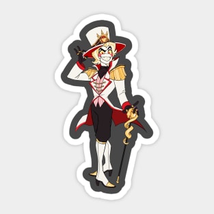 Lucifer hazbin hotel character Sticker